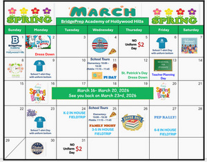 ✨March  2026 Activity Calendar ✨